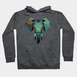 Geometric design of an elephant face Hoodie